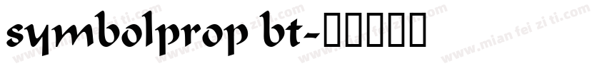symbolprop bt字体转换